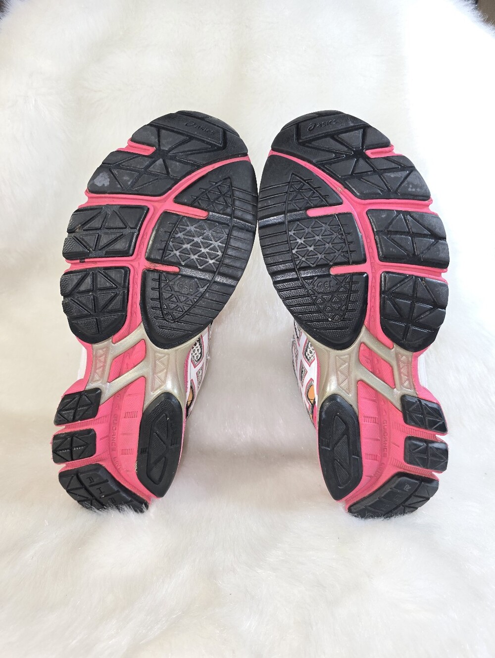 ASICS Gel Surveyor 3 Women's Running Shoes - White, Pink & Orange Accents - Picture 7 of 13